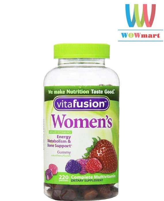Kẹo bổ đa Vitamin dành cho phụ nữ vitafusion™ Women's Multivitamin 220 viên