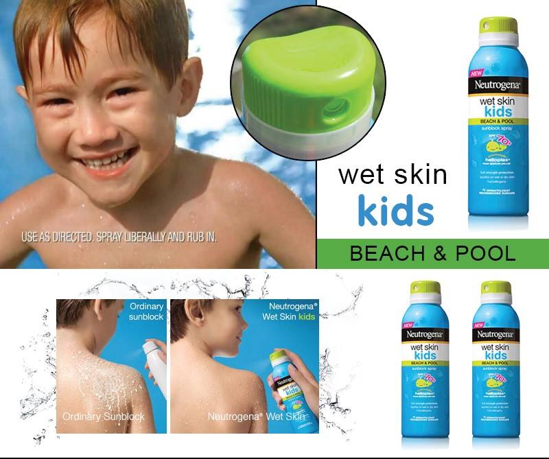 Bộ 3 kem chống nắng cho trẻ em Neutrogena Wet Skin Kids (Set 3)