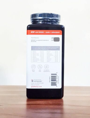 Viên Collagen giúp làn da trắng hồng căng mịn Youtheory Collagen Concentrated Effect Verisol 345 Tablets 18 da trang hong can min youtheory collagen advanced formula type 123 390 vien 010426 kb