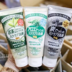 Sữa rửa mặt tẩy tế bào chết Everish chiết xuất lô hội 135g 7 eve3