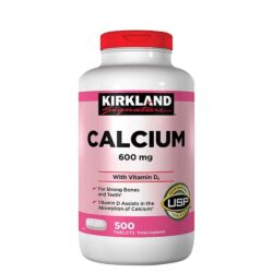 Giúp xương và răng chắc khỏe với Kirkland Signature Calcium 600mg + D3 500 viên