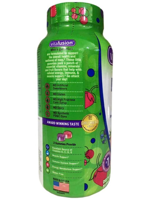 keo bo da vitamin danh cho nam gioi vitafusion mens multivitamin 220 vien 200824 ke