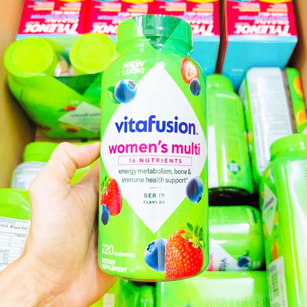 Kẹo bổ đa Vitamin dành cho phụ nữ Vitafusion Women's Multivitamin 220 viên 2 Kẹo bổ đa Vitamin dành cho phụ nữ Vitafusion Women's Multivitamin 220 viên - Ảnh 2