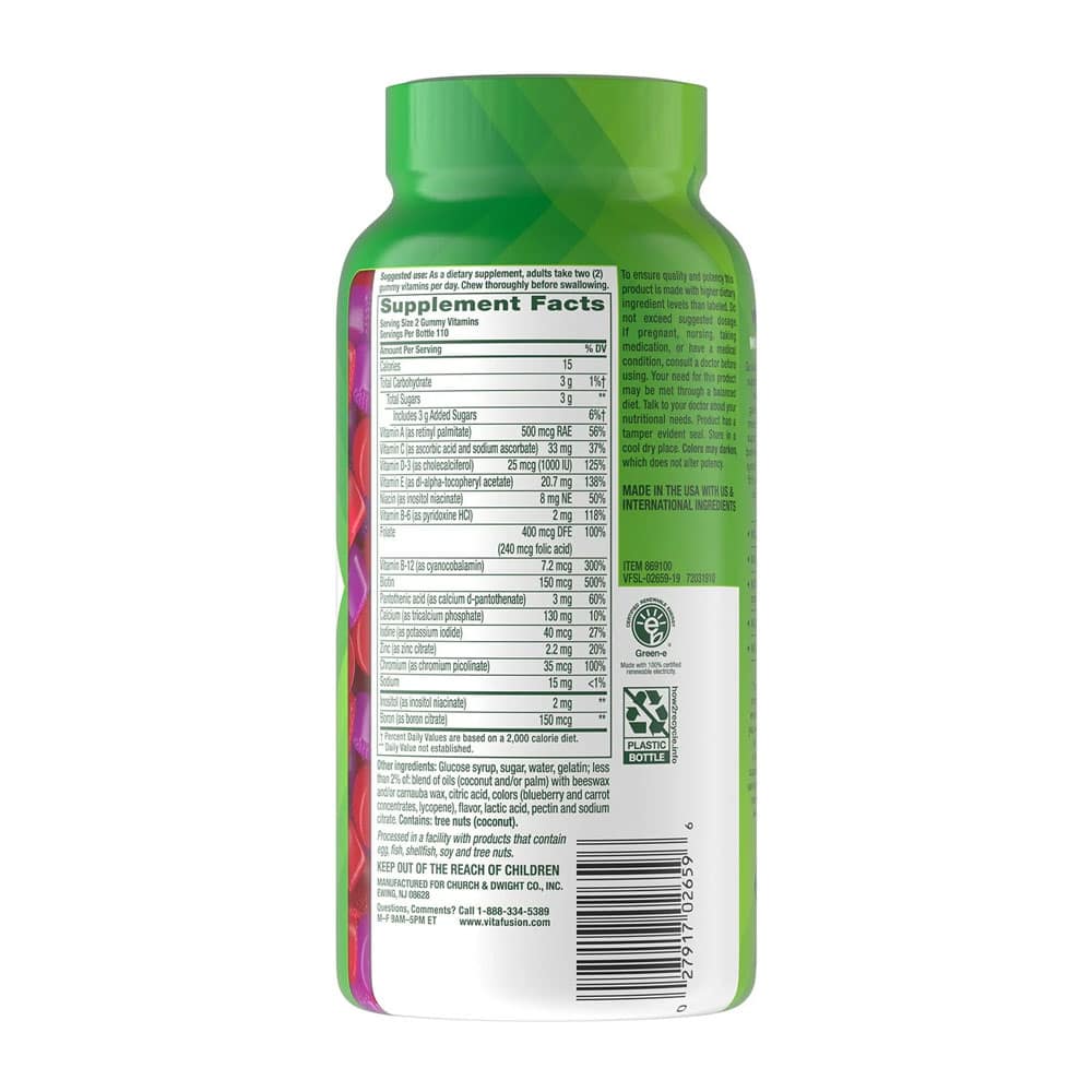 Kẹo bổ đa Vitamin dành cho phụ nữ Vitafusion Women's Multivitamin 220 viên 4 Kẹo bổ đa Vitamin dành cho phụ nữ Vitafusion Women's Multivitamin 220 viên - Ảnh 4