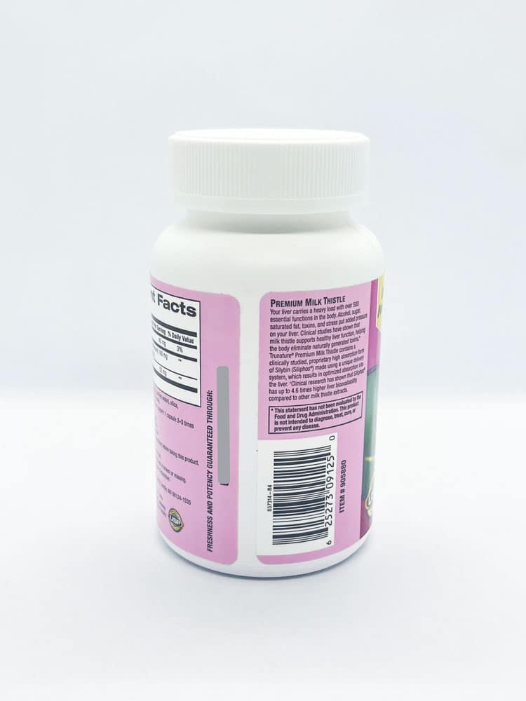 Tăng cường chức năng gan trunature Premium Milk Thistle 160mg 120 viên 4 Tăng cường chức năng gan trunature Premium Milk Thistle 160mg 120 viên - Ảnh 4