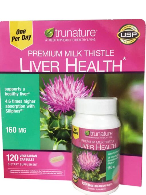 tang cuong chuc nang gan trunature premium milk thistle 160mg 120 vien 231224 ka
