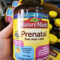 Vitamin cho bà bầu Nature Made Prenatal Multi DHA 200mg 150 viên 7 thuoc bo ba bau nature made prenatal multi dha 150 vien 250924 ka