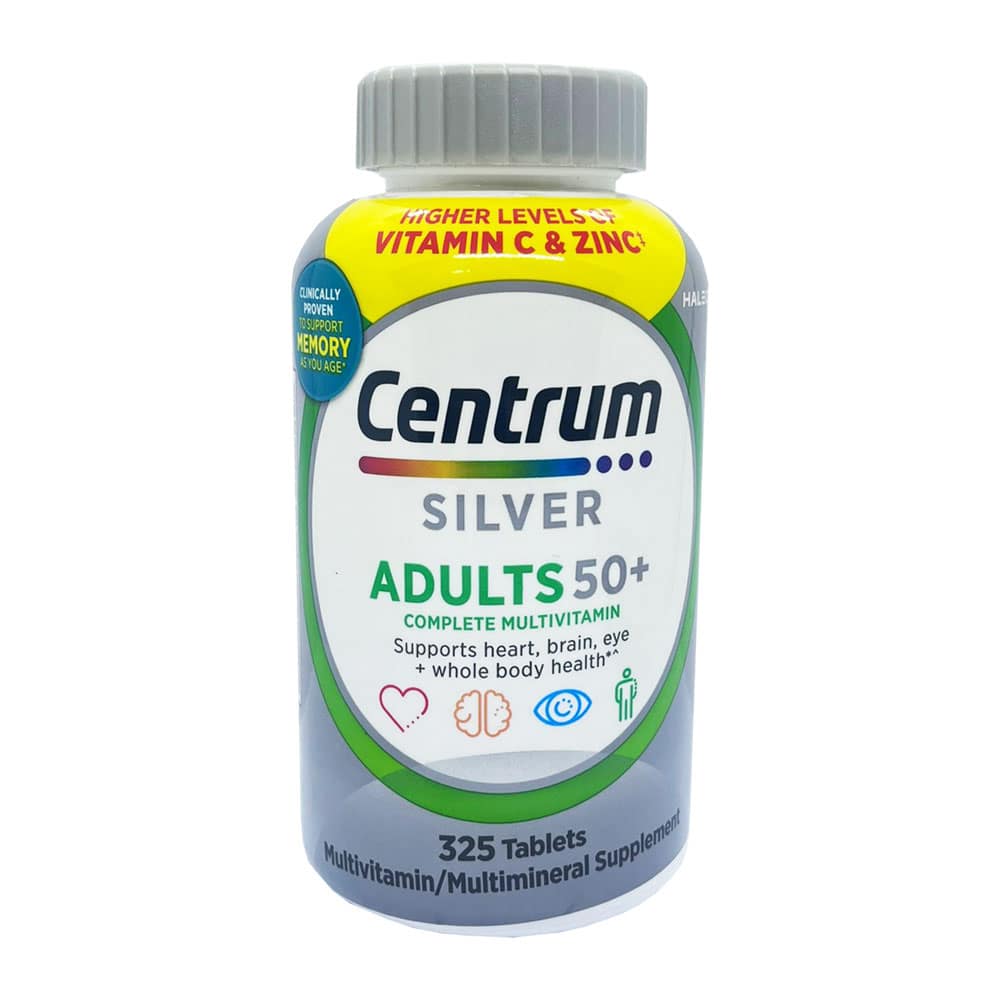 Vitamin dành cho người trên 50 tuổi Centrum Silver Adults 50+ 325 viên 1 Vitamin dành cho người trên 50 tuổi Centrum Silver Adults 50+ 325 viên
