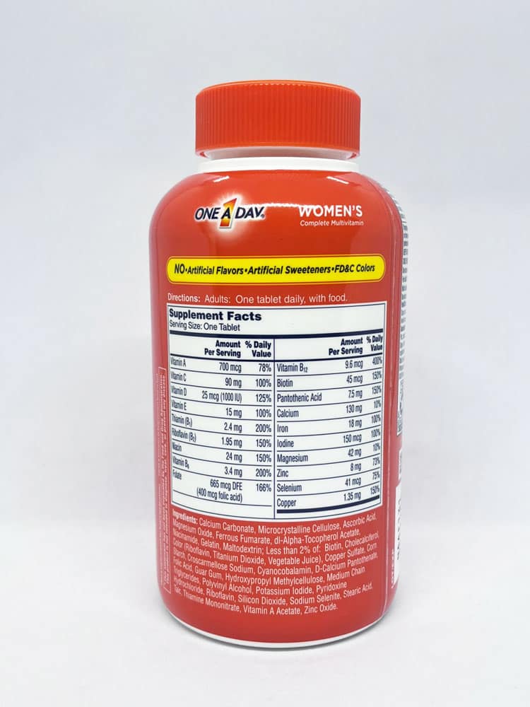 Vitamin One A Day cho nữ One A Day Women's Complete Multivitamin 300 viên 3 Vitamin One A Day cho nữ One A Day Women's Complete Multivitamin 300 viên - Ảnh 3