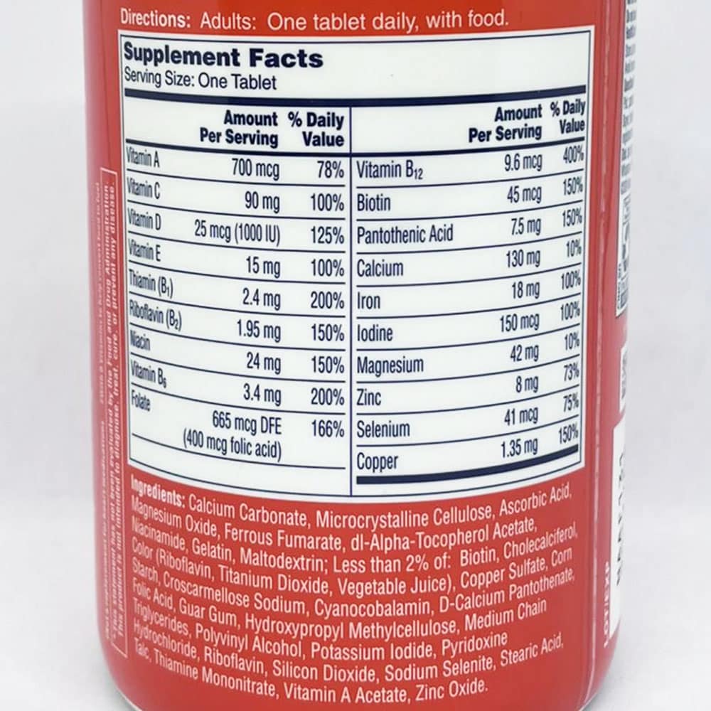 Vitamin One A Day cho nữ One A Day Women's Complete Multivitamin 300 viên 4 Vitamin One A Day cho nữ One A Day Women's Complete Multivitamin 300 viên - Ảnh 4