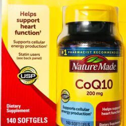 Bổ sung CoQ10 tốt cho tim mạch Nature Made CoQ10 200mg 140 viên 8 thuoc cung cap coq10 cho tim mach nature made coq10 200mg 140 vien knc