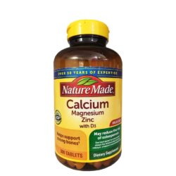 Bổ sung Canxi, Magie và Kẽm Nature Made Calcium Magnesium Zinc 300 viên