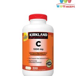 Viên bổ sung C hỗ trợ hệ miễn dịch Kirkland Signature Vitamin C 1,000mg 500 viên