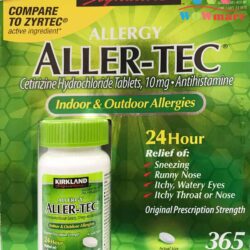 Viên chống dị ứng Kirkland Signature Aller-Tec 365 viên 5 vien chong di ung kirkland signature aller tec 365 vien 1