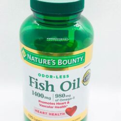 Viên uống dầu cá trợ tim, sáng mắt Nature's Bounty Fish Oil 1400mg 130 Softgels 9 vien dau ca natures bounty fish oil 1400 mg 130 vien knwd