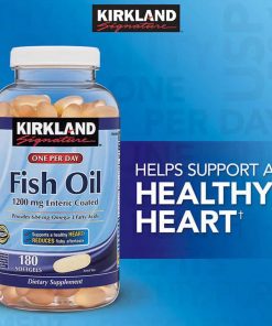 Viên dầu cá tốt cho tim mạch Kirkland Signature Omega-3 Fish Oil 180 viên