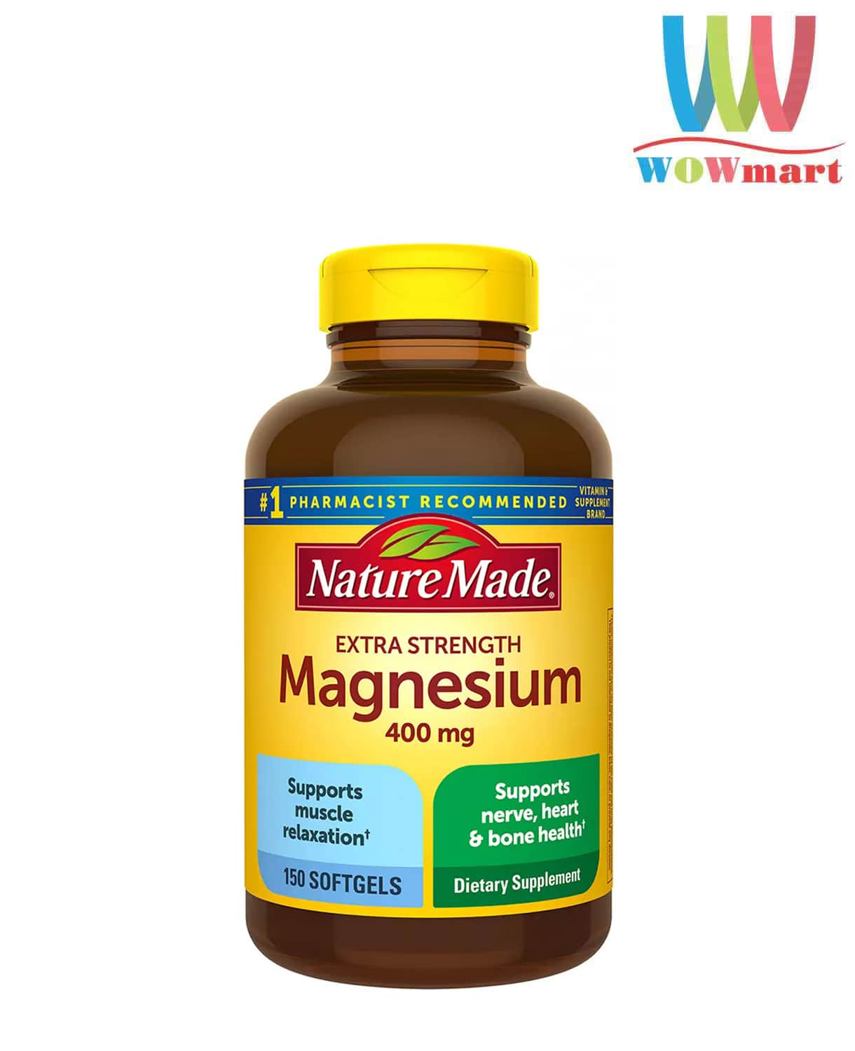 Viên Uống Bổ Sung Magiê Nature Made Magnesium 400Mg 150 Viên – Wowmart Vn |  100% Hàng Ngoại Nhập