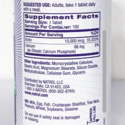 Viên uống hỗ trợ mọc tóc và chống rụng tóc Natrol Biotin Beauty 10,000mcg 100 viên 10 vien uong ho tro moc toc va chong rung toc natrol biotin 10000mcg maximum strength 100 vien 190124 kd