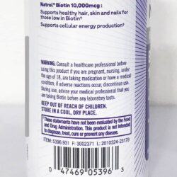 Viên uống hỗ trợ mọc tóc và chống rụng tóc Natrol Biotin Beauty 10,000mcg 100 viên 11 vien uong ho tro moc toc va chong rung toc natrol biotin 10000mcg maximum strength 100 vien 190124 ke