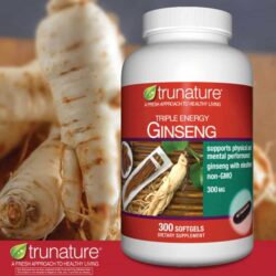 Viên uống nhân sâm trunature Triple Energy Ginseng with Eleuthero 300mg 300 viên 20 Viên uống nhân sâm trunature Triple Energy Ginseng with Eleuthero 300mg 300 viên