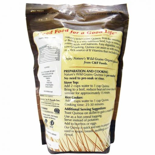 Hạt diêm mạch C&F Premium Organic Quinoa 1.81kg