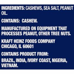 Hạt điều tẩm muối Planters Cashews 400g