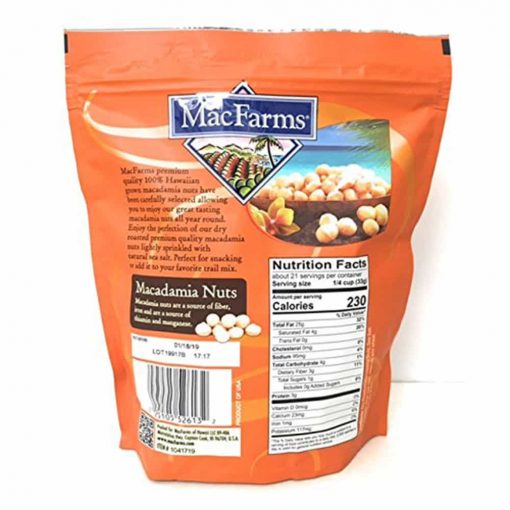 Hạt Macadamia MacFarms Fresh From Hawaii Macadamia Nuts 680g