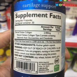 Viên uống bổ sung Collagen Type 2 cho khớp Neocell Collagen Type 2 Joint Complex 120 viên 17 thuoc boi tron khop neocell collagen type 2 joint complex 120 vien 3