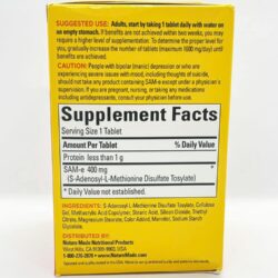 Giảm stress, hỗ trợ khớp Nature Made SAM-e Complete 400mg 60 viên 9 thuoc giam stress an than an toan nature made sam e complete 400mg 60 vien 260825 kc
