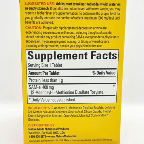 Giảm stress, hỗ trợ khớp Nature Made SAM-e Complete 400mg 60 viên 16 thuoc giam stress an than an toan nature made sam e complete 400mg 60 vien 260825 kf