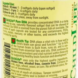 Viên uống bổ sung DHA cho trẻ từ 6 tháng đến 12 tuổi ChildLife Pure DHA 90 viên 12 vien bo sung dha cho tre tu 6 thang den 12 tuoi childlife pure dha 90 vien ke