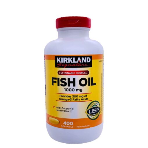 Dầu cá Kirkland Signature Fish Oil 1000mg 400 viên