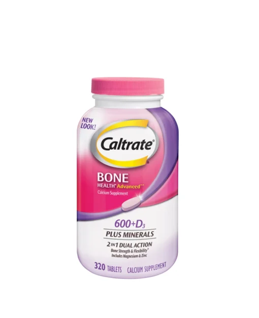 Bổ sung Canxi, D3 và khoáng chất với Caltrate 600 + D3 Plus Minerals 320 viên