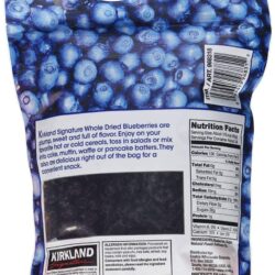 Việt Quất sấy khô Kirkland Signature Whole Dried Blueberries 567g 9 Kirkland Blueberries 567g mat sau