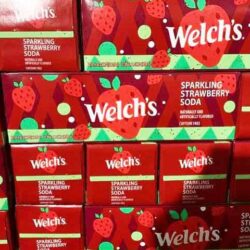 Nước ngọt Mỹ Welch's dâu Welch's Sparkling Strawberry Soda Thùng 12 lon 10 thung welchs dau 12 lon knwb