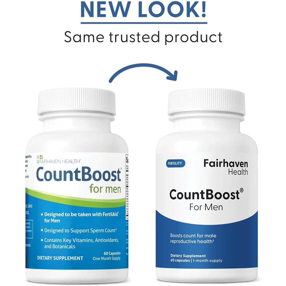 Viên uống tăng số lượng tinh trùng Fairhaven Health CountBoost For Men 60 viên - Ảnh 3