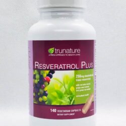 Chống lão hoá Trunature Resveratrol Plus 250mg 140 Capsules 6 bao ve tim mach voi trunature resveratrol plus 250mg 140 vien knb