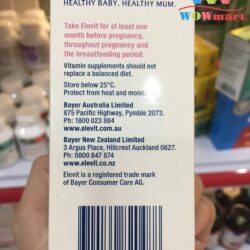 Vitamin cho bà bầu Elevit chính hãng Bayer Úc 100 viên 13 thuoc bo ba bau elevit cua uc 100 vien 4