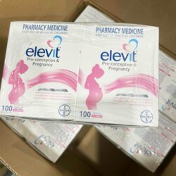 Vitamin cho bà bầu Elevit chính hãng Bayer Úc 100 viên 9 thuoc bo ba bau elevit cua uc 100 vien knwa