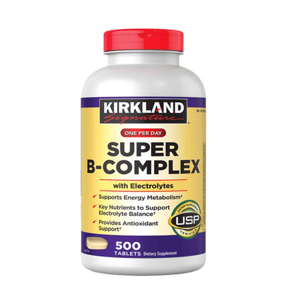 Hỗ trợ năng lượng từ Kirkland Signature Super B- Complex 500 viên