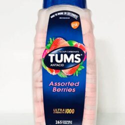Kẹo ngậm giảm đầy hơi khó tiêu Tums Antacid Assorted Berries 265 viên 6 keo ngam tri day hoi kho tieu tums antacid ultra strength 1000 265 vien kna