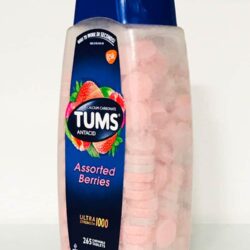 Kẹo ngậm giảm đầy hơi khó tiêu Tums Antacid Assorted Berries 265 viên 7 keo ngam tri day hoi kho tieu tums antacid ultra strength 1000 265 vien knb