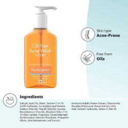 Gel rửa mặt ngừa mụn Neutrogena Oil-Free Acne Wash 269ml 11 gel rua mat neutrogena oil free acne wash knc