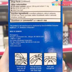 Kẹo cai thuốc lá Kirkland Signature Quit 4 Gum Original 190 viên 10 keo cai thuoc la kirkland signature quit 2 gum 190 vien 2