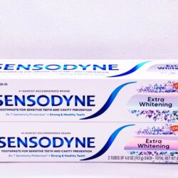 Lốc kem đánh răng dành cho răng nhạy cảm Sensodyne Extra Whitening 113g x2 8 loc kem danh rang danh cho rang nhay cam sensodyne extra whitening 113g x2 knb