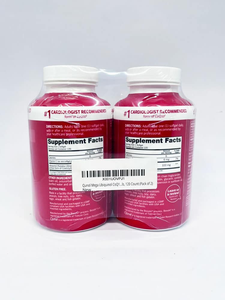 Bổ sung CoQ10 cho tim Ubiquinol Qunol Mega CoQ10 Ubiquinol 100mg 120 viên - Ảnh 8