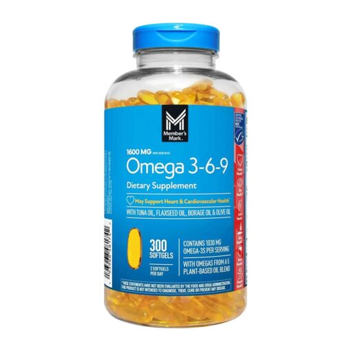 Viên uống bổ sung Omega 3-6-9 của Member's Mark 300 viên