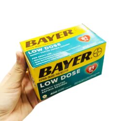 Viên giảm đau và ngăn ngừa nhồi máu cơ tim Bayer Low Dose Aspirin 81mg 400 viên 5 thuoc giam dau bayer low dose aspirin 81 mg 080425 kb