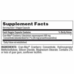 Viên uống hỗ trợ đường tiết niệu trunature CRAN-MAX Cranberry 500mg 180 viên