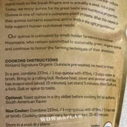 Hạt diêm mạch Absolute Organic Quinoa 1.5kg 6 Hướng dẫn sử dụng hạt diêm mạch Kirkland Signature Organic Quinoa